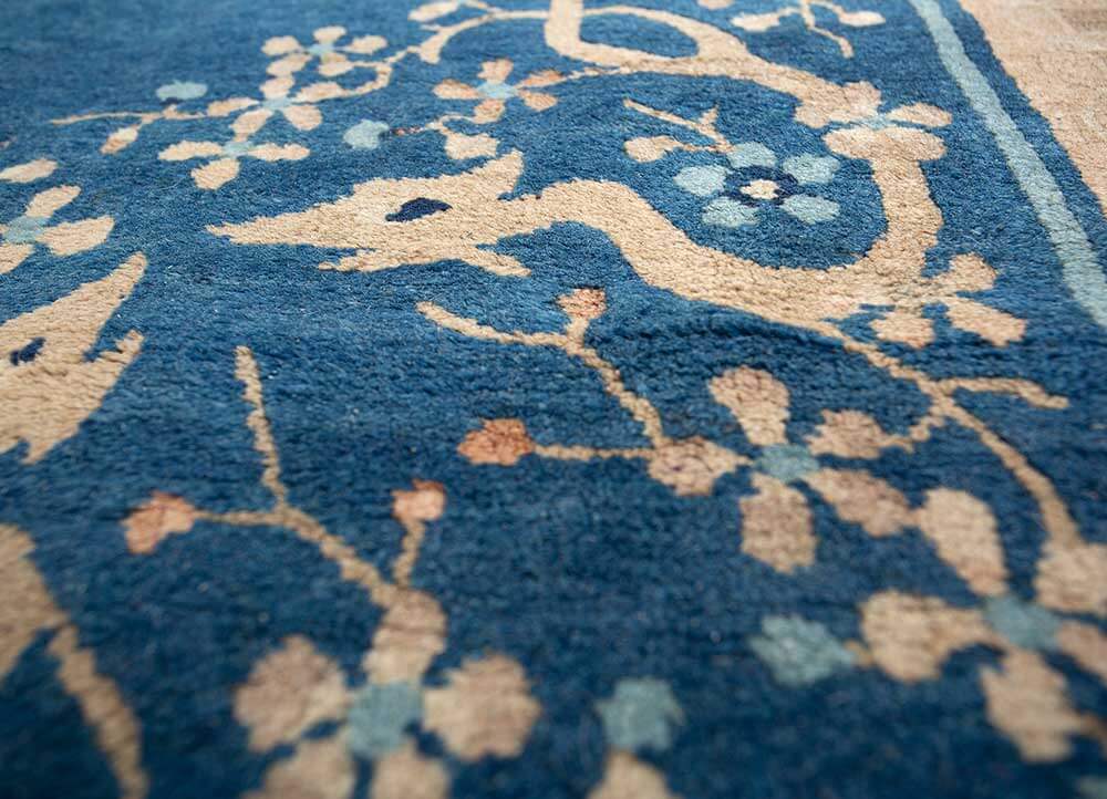 Dark Denim/Silver Hand Knotted Rugs