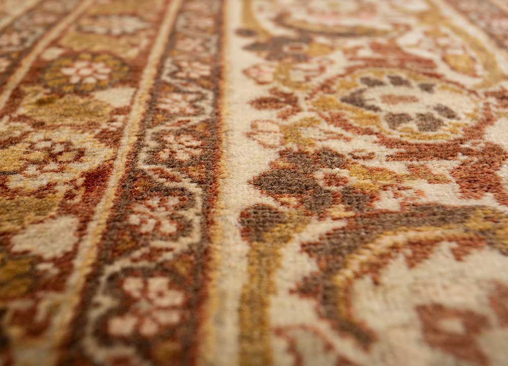 Russet/Honey Yellow Hand Knotted Rugs