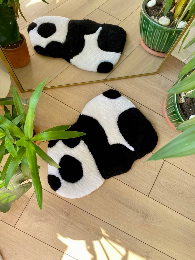 Tired Panda Fluffy Handmade Tufted Rug