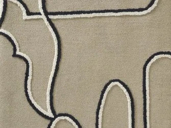 Embro Line Textured Wool Rug