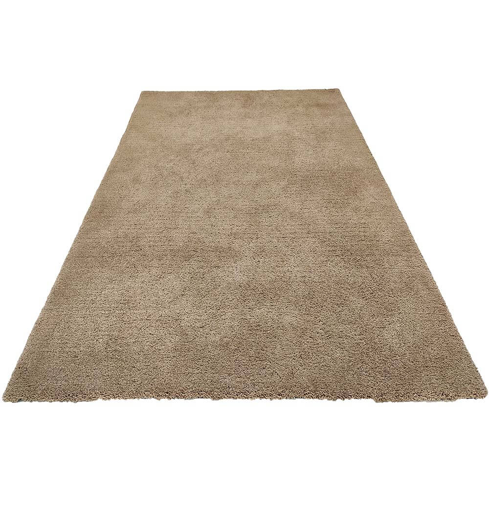 Beige Handmade Shaggy Rug For Livingroom