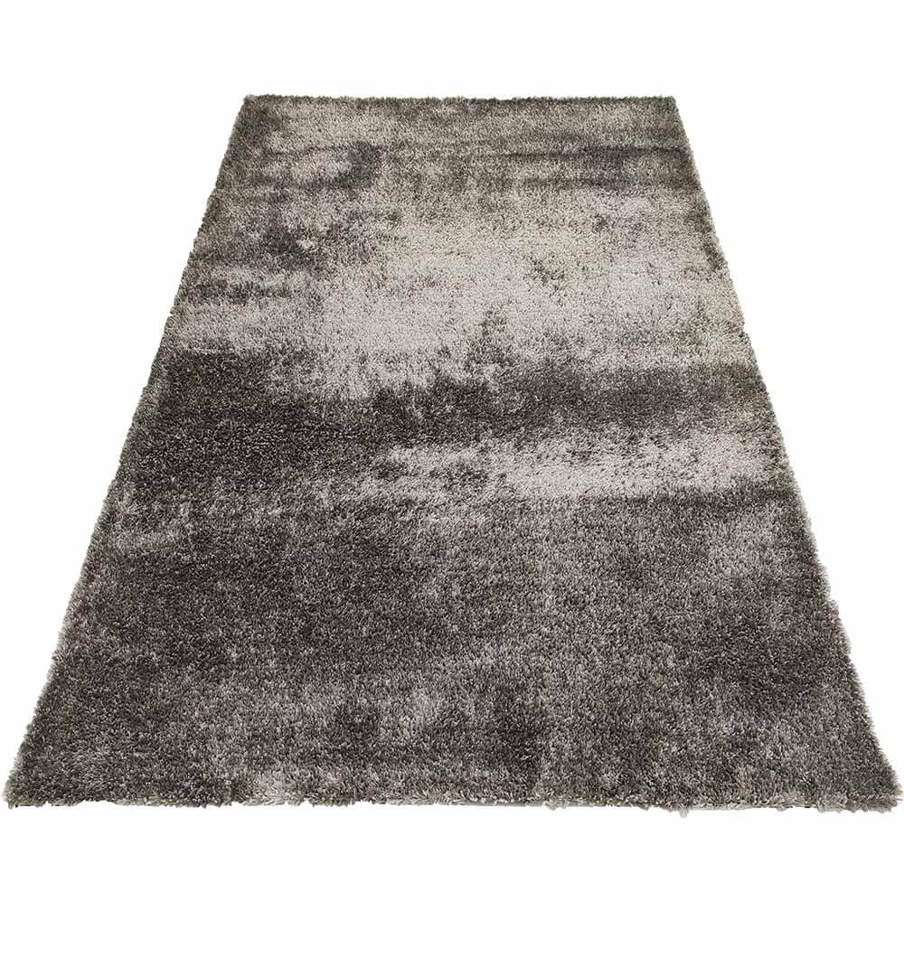 Grey Handmade Shaggy Rug For Livingroom