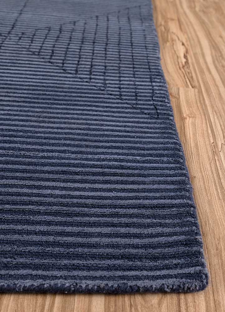 Indigo Blue Hand Loom Rugs - Basis Collection