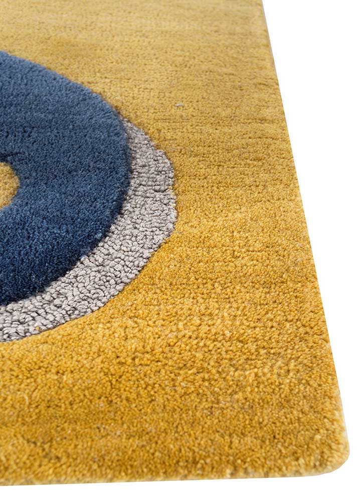 Golden Apricot/Blue Heaven Hand Tufted Rugs