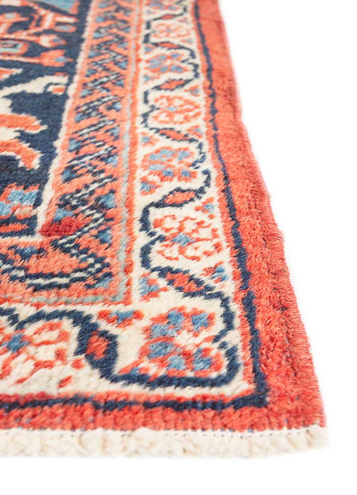 Ribbon Red/Deep Navy Hand Knotted Rugs