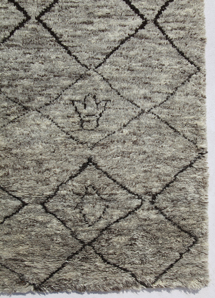 Natural Gray/Natural Gray Moroccan Rugs