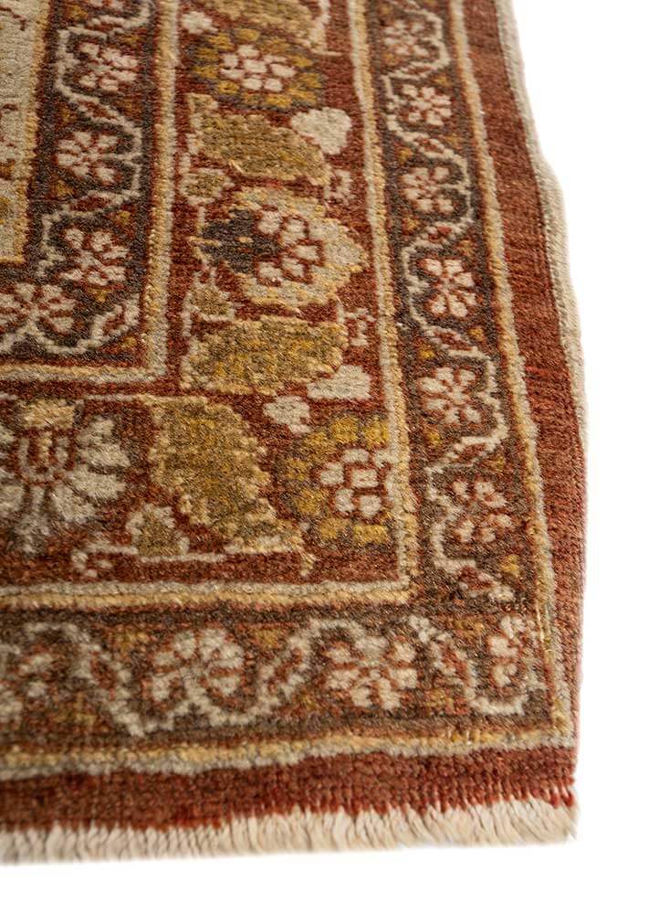 Russet/Honey Yellow Hand Knotted Rugs