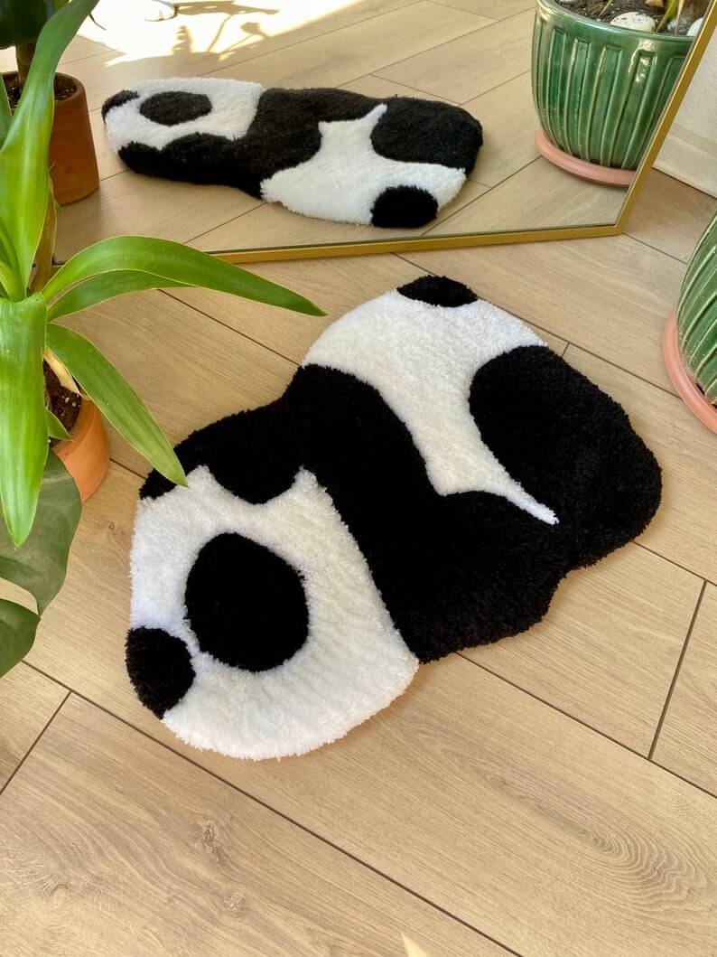 Tired Panda Fluffy Handmade Tufted Rug