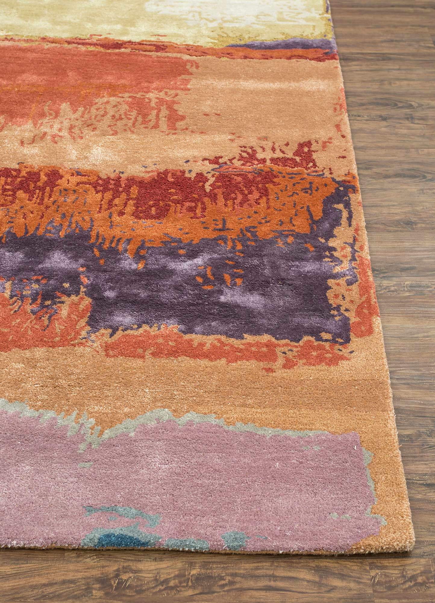 Apricot/Wistful Mauve Hand Tufted Rugs