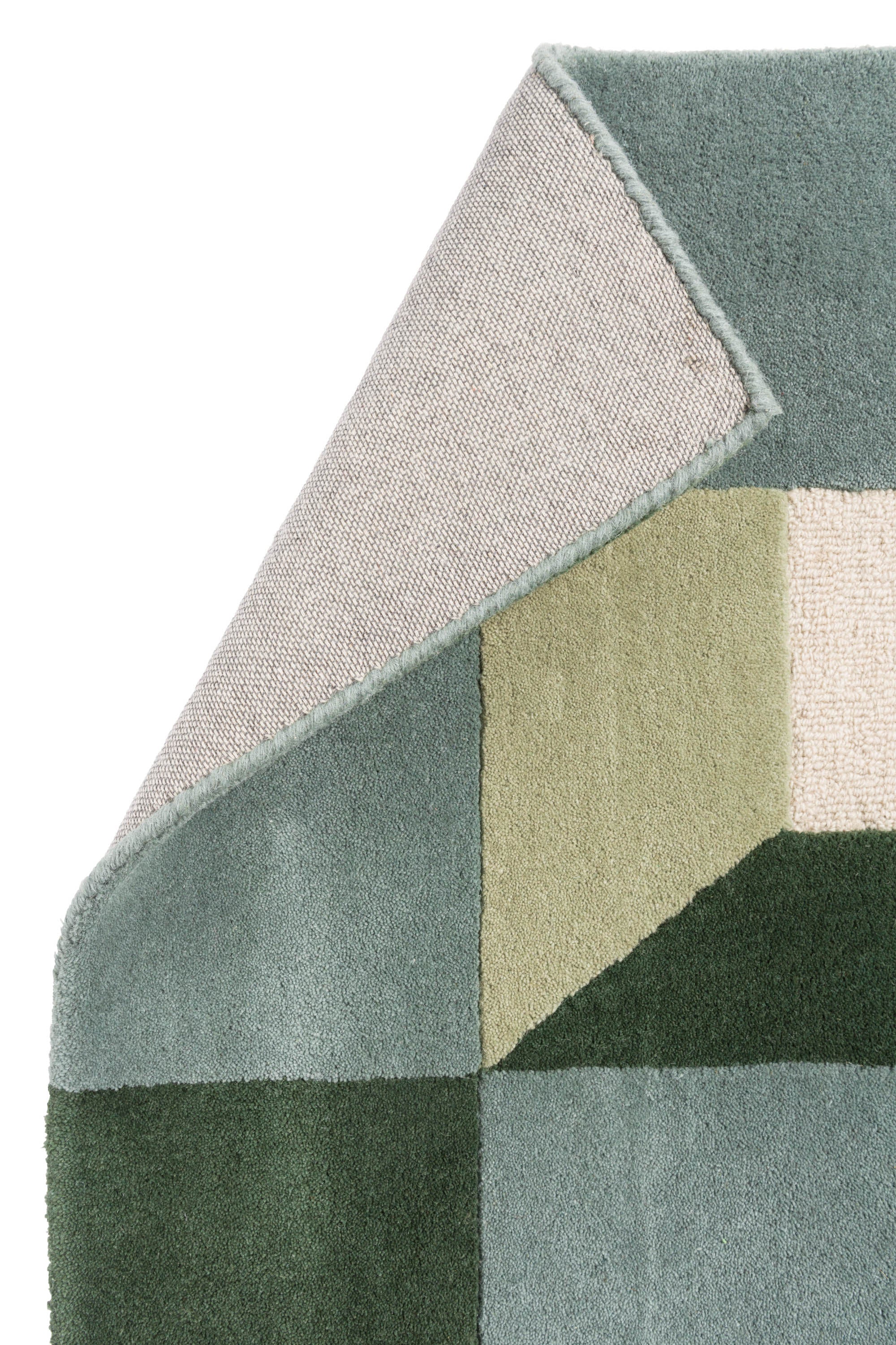 Blocks Slate Hand-Tufted Rug