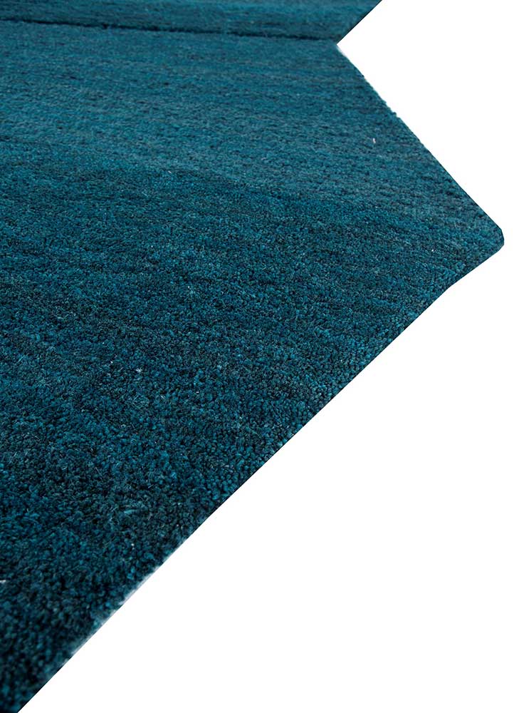 Peacock Blue/Peacock Blue Hand Tufted Rugs