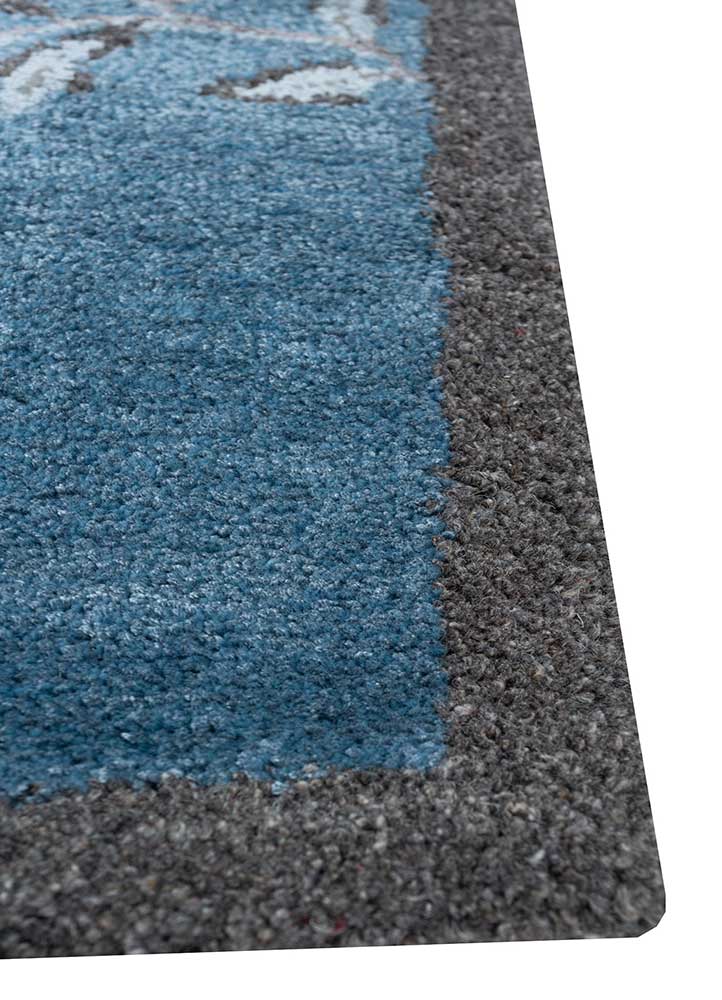 Ocean Blue/Charcoal Slate Hand Tufted Rugs