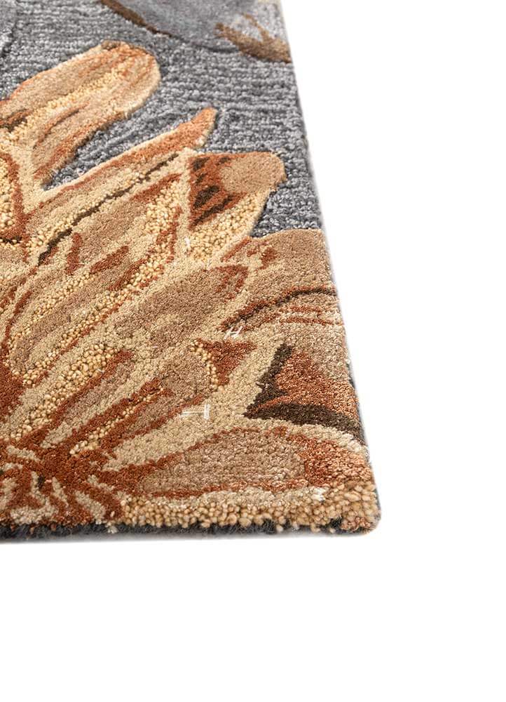 Marine Blue/Antique White Hand Tufted Rugs