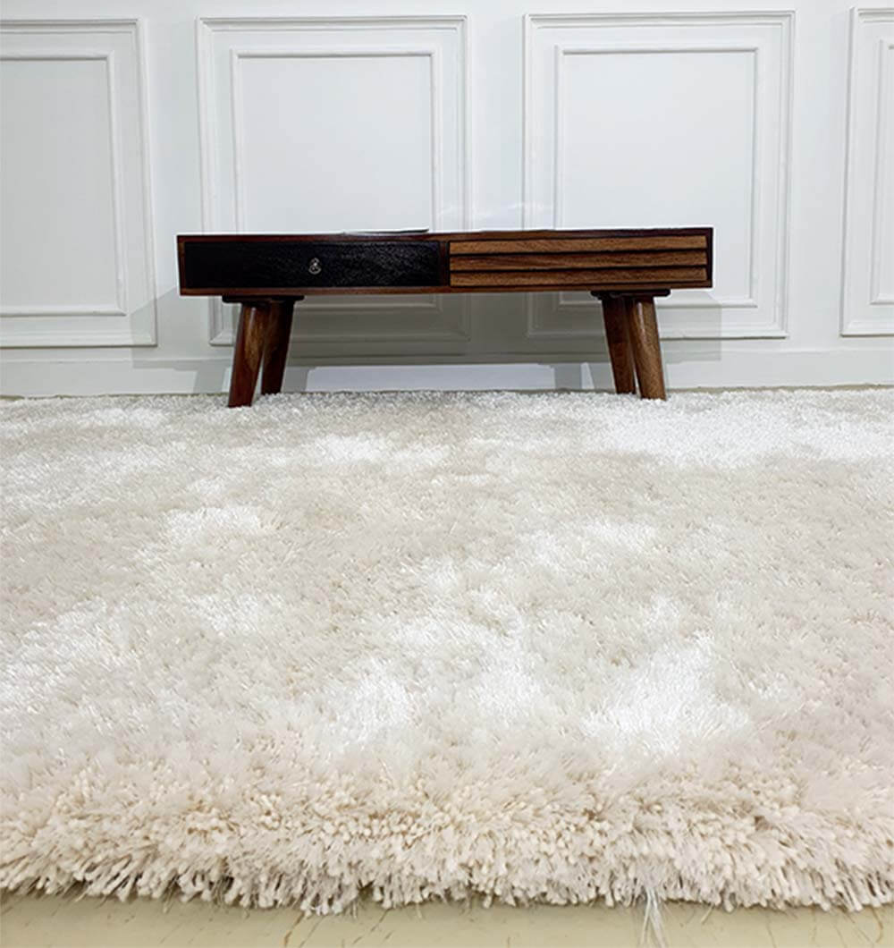 White Shaggy Rugs For Livingroom Bedroom Decor