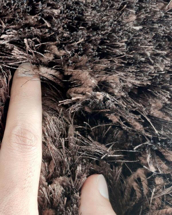 Soft Brown Color Shaggy Rug