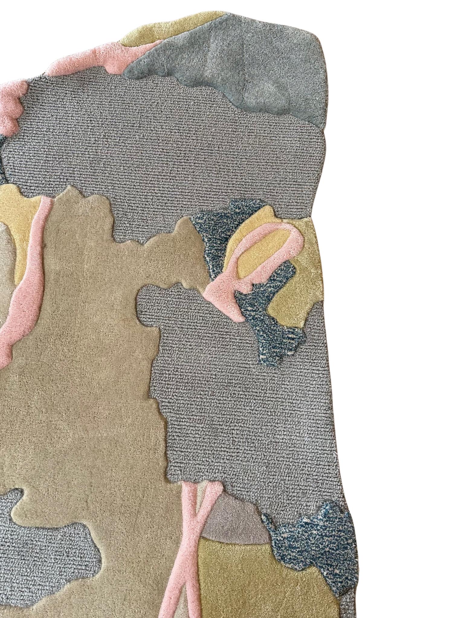 Abstract Irregular Shape Rug