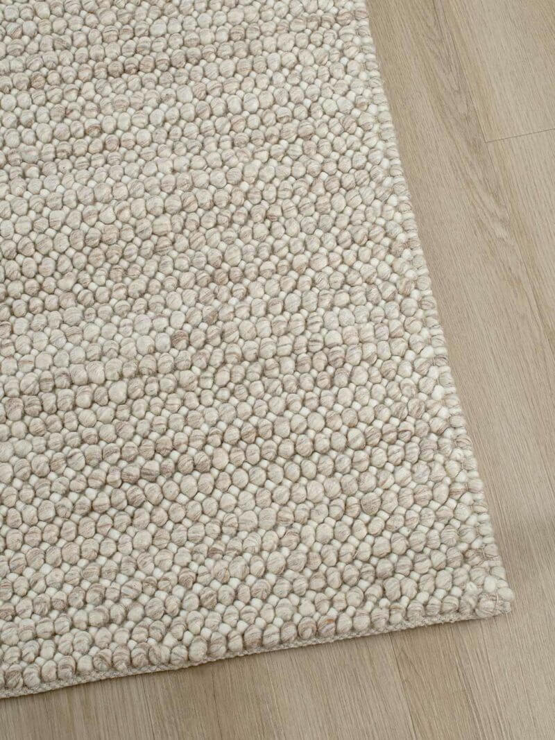 Sophisticated LINEN Hand Woven Rug – Premium Natural