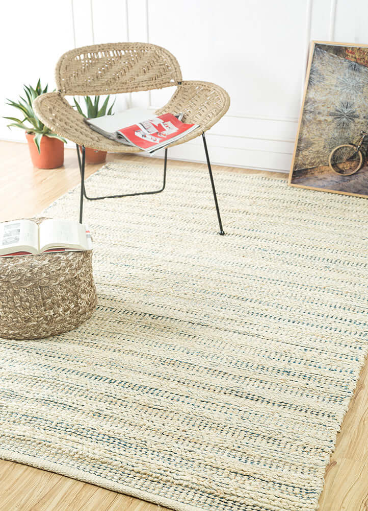 Bleach/Yellow Flat Weaves Rugs