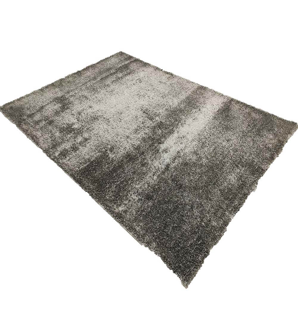 Grey Handmade Shaggy Rug For Livingroom