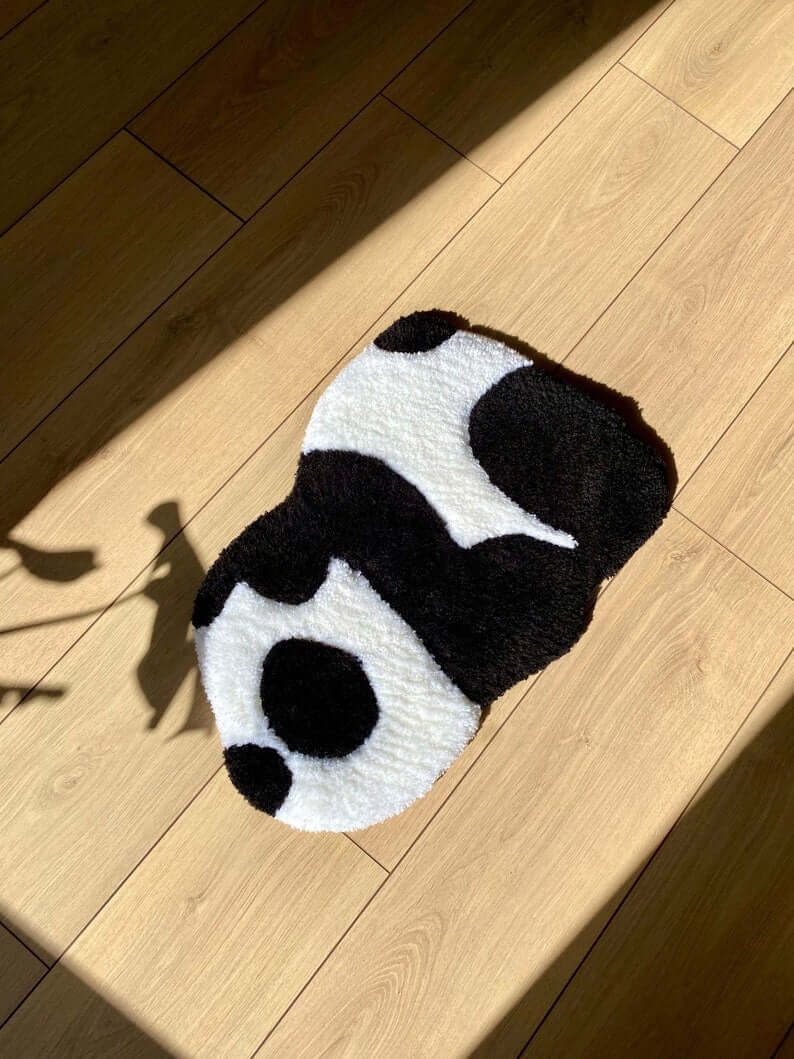 Tired Panda Fluffy Handmade Tufted Rug