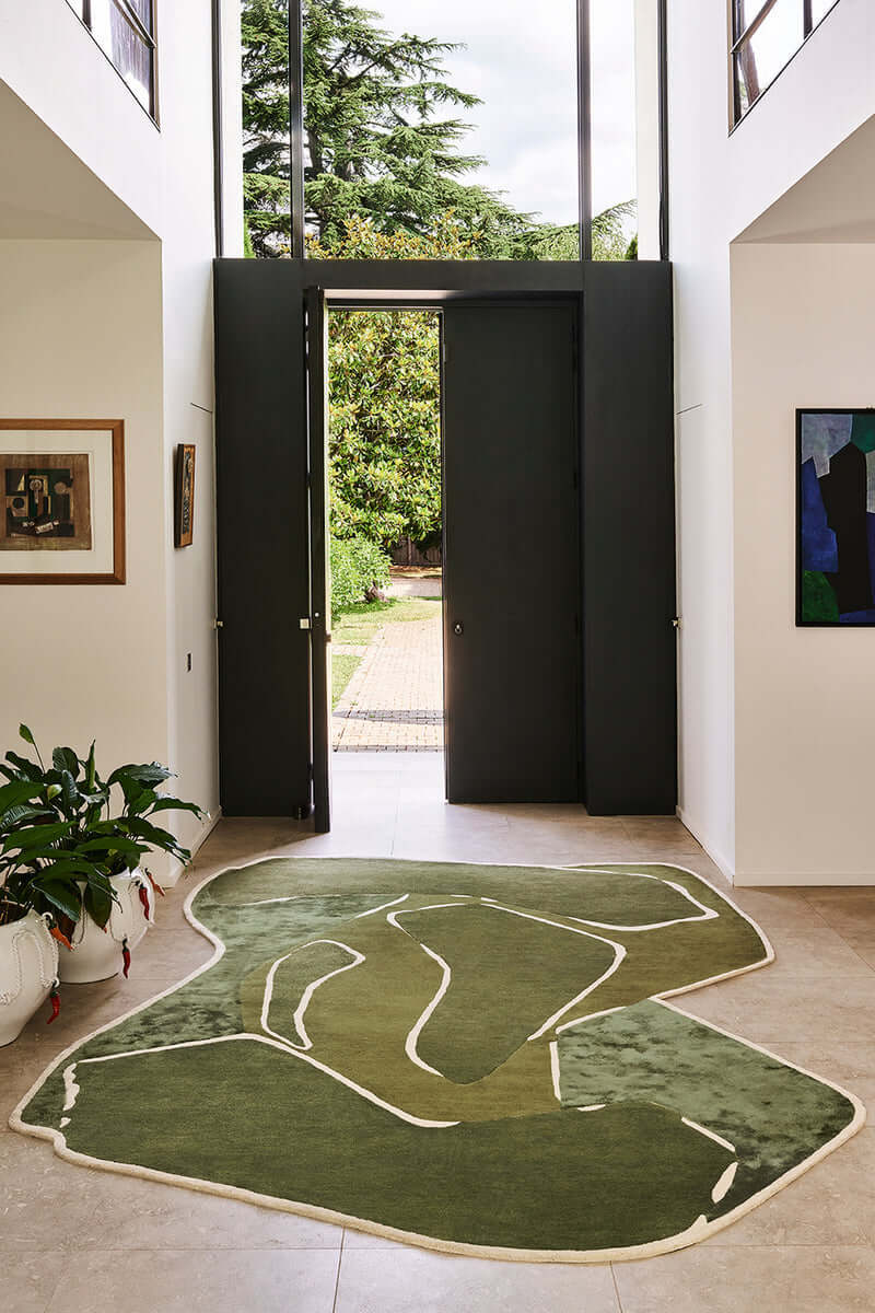 Khaki Irregular Shape Rug