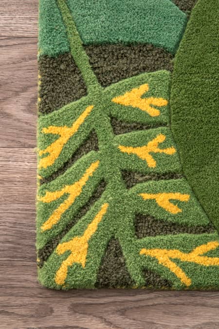 Green Safari Friends Area Rug