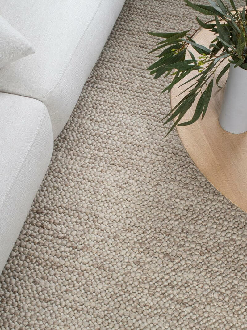 Sophisticated LINEN Hand Woven Rug – Premium Natural