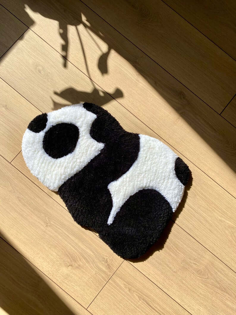 Tired Panda Fluffy Handmade Tufted Rug