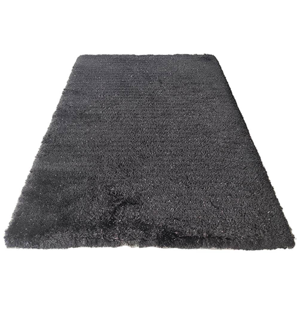 BLACK GLITTER Shaggy Rug For Home Decor