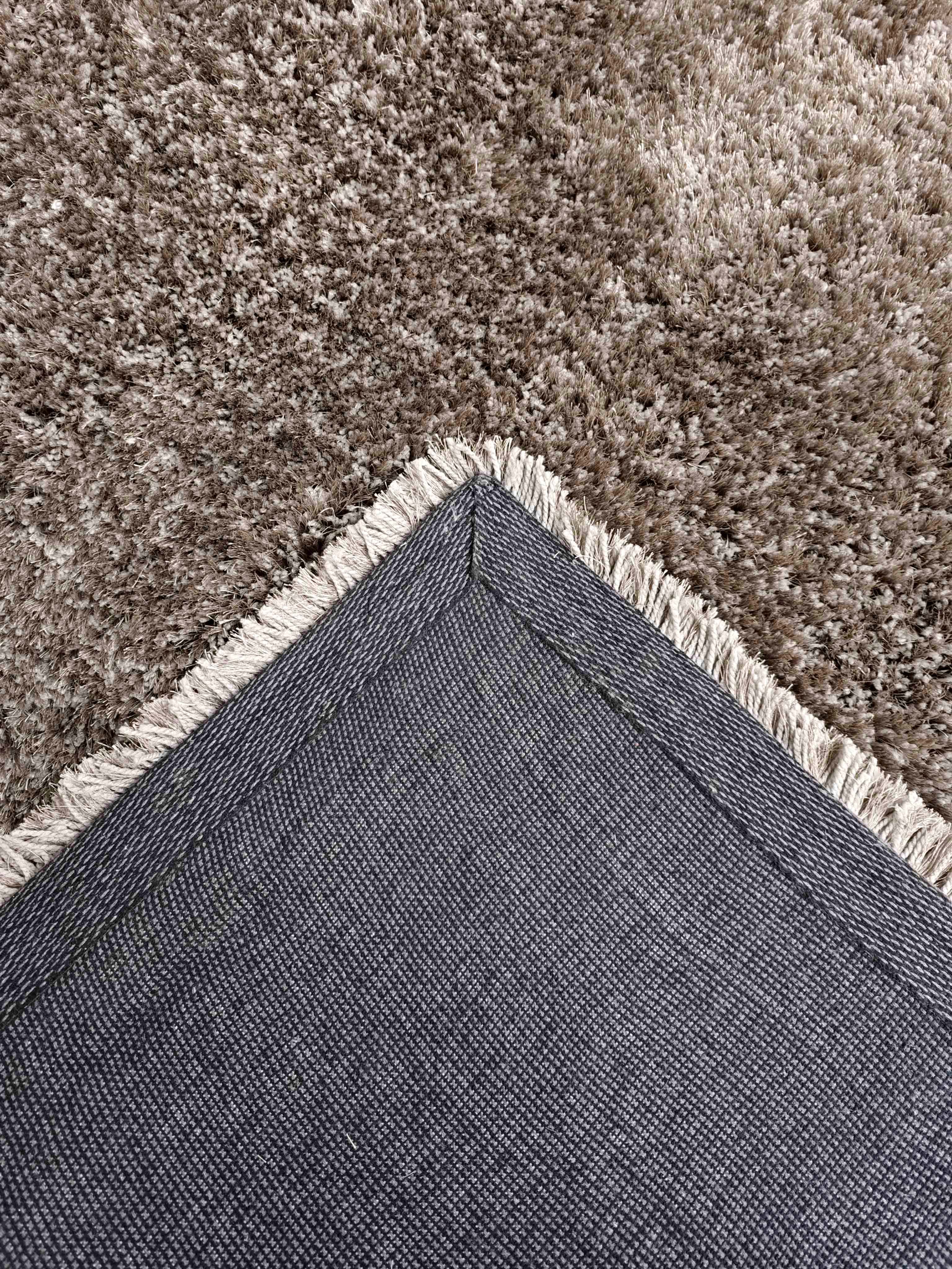 Grey Shaggy Rugs Round For Livingroom Bedroom Decor