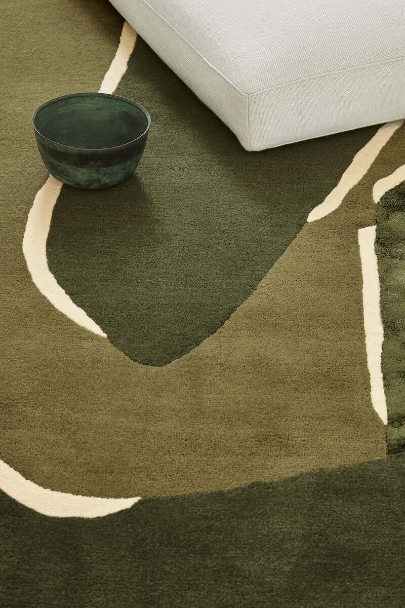 Khaki Irregular Shape Rug