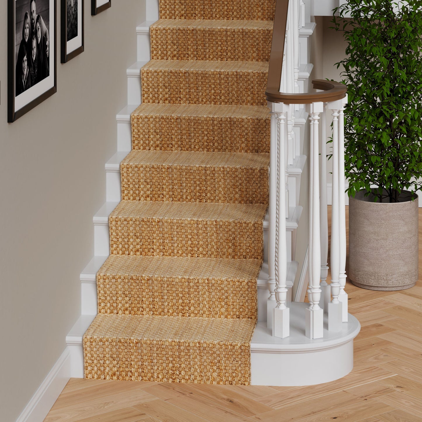 Natural Jute Stair Carpet Runner