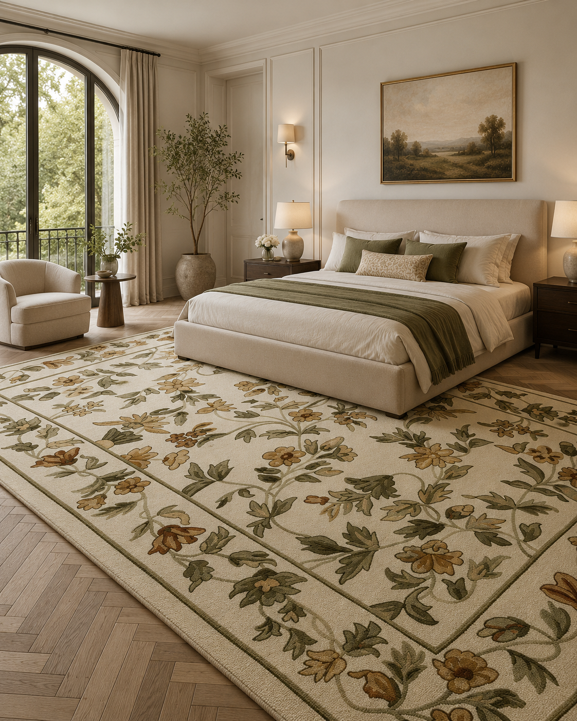 Azure Bloom Rug