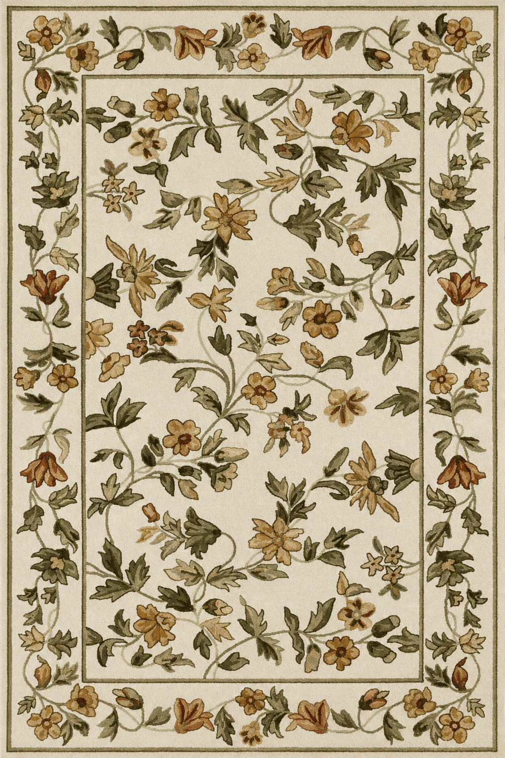 Azure Bloom Rug