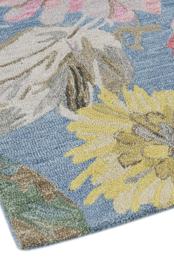 Azure Garden Bloom Rug