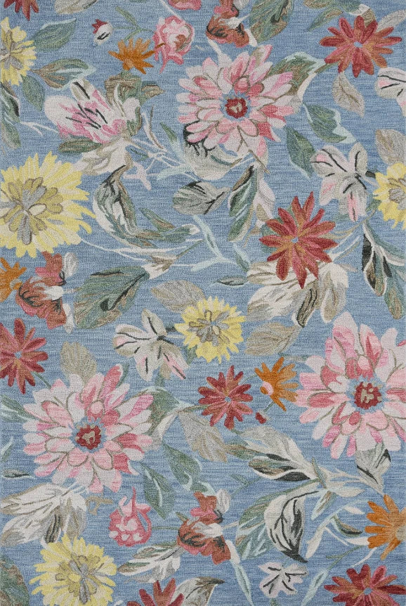 Azure Garden Bloom Rug
