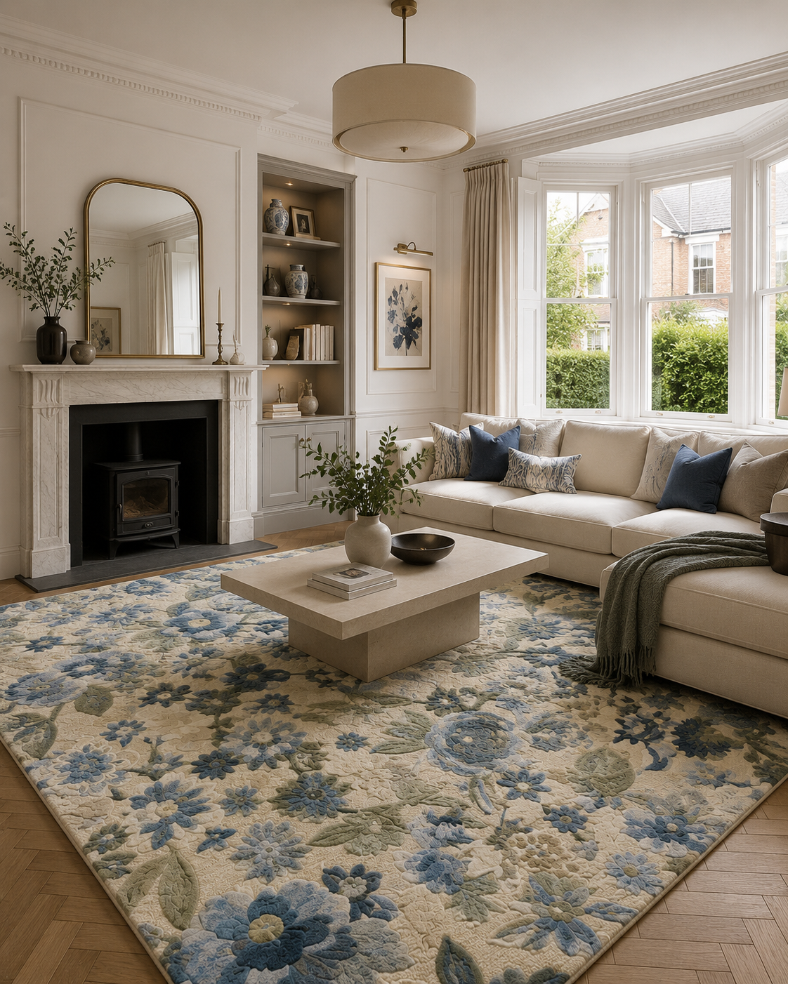 Blossom Reverie Wool Rug