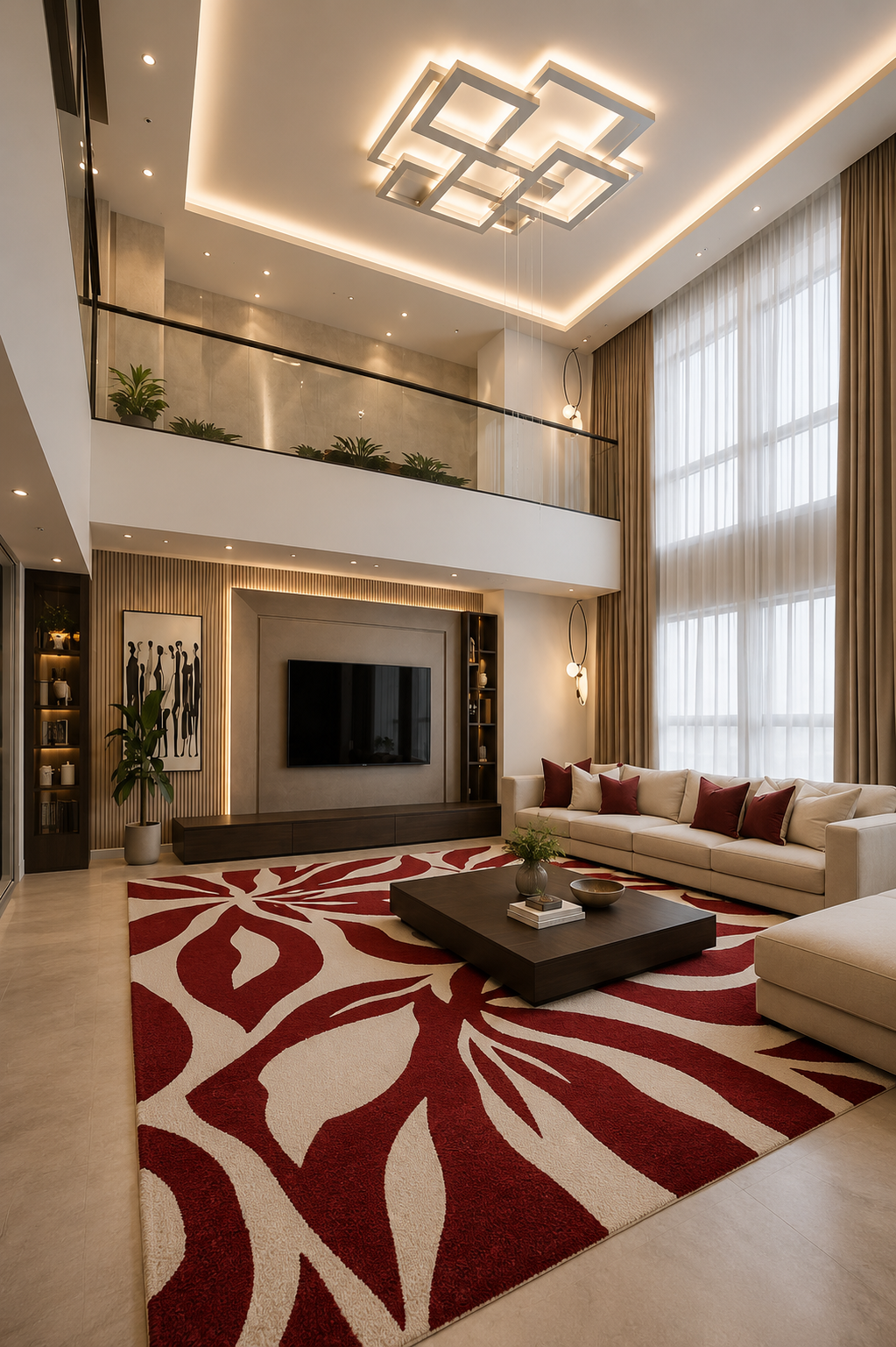 Crimson Canopy Rug