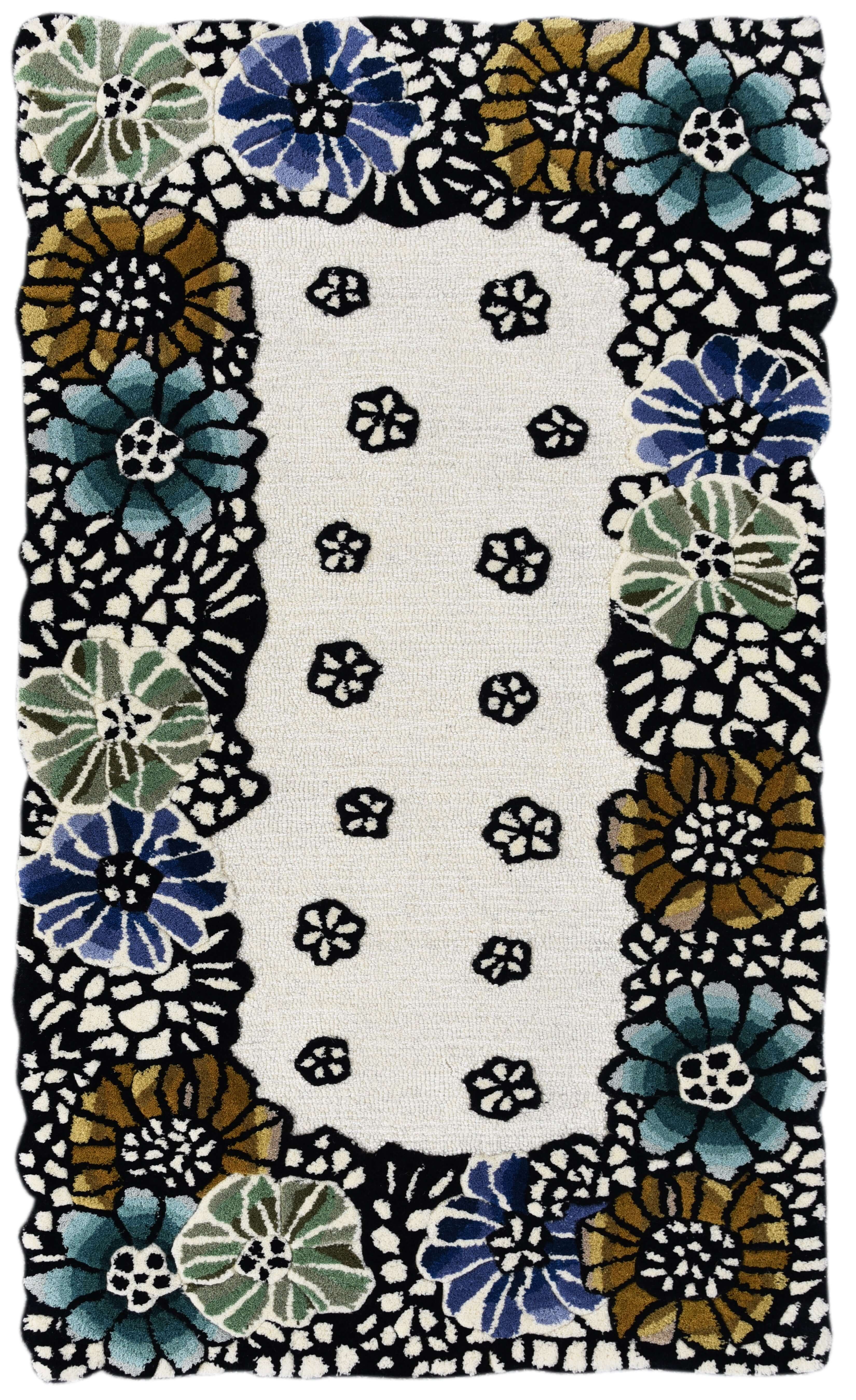 Elegant Floral Border Rugs - Enhance Your Home Aesthetics