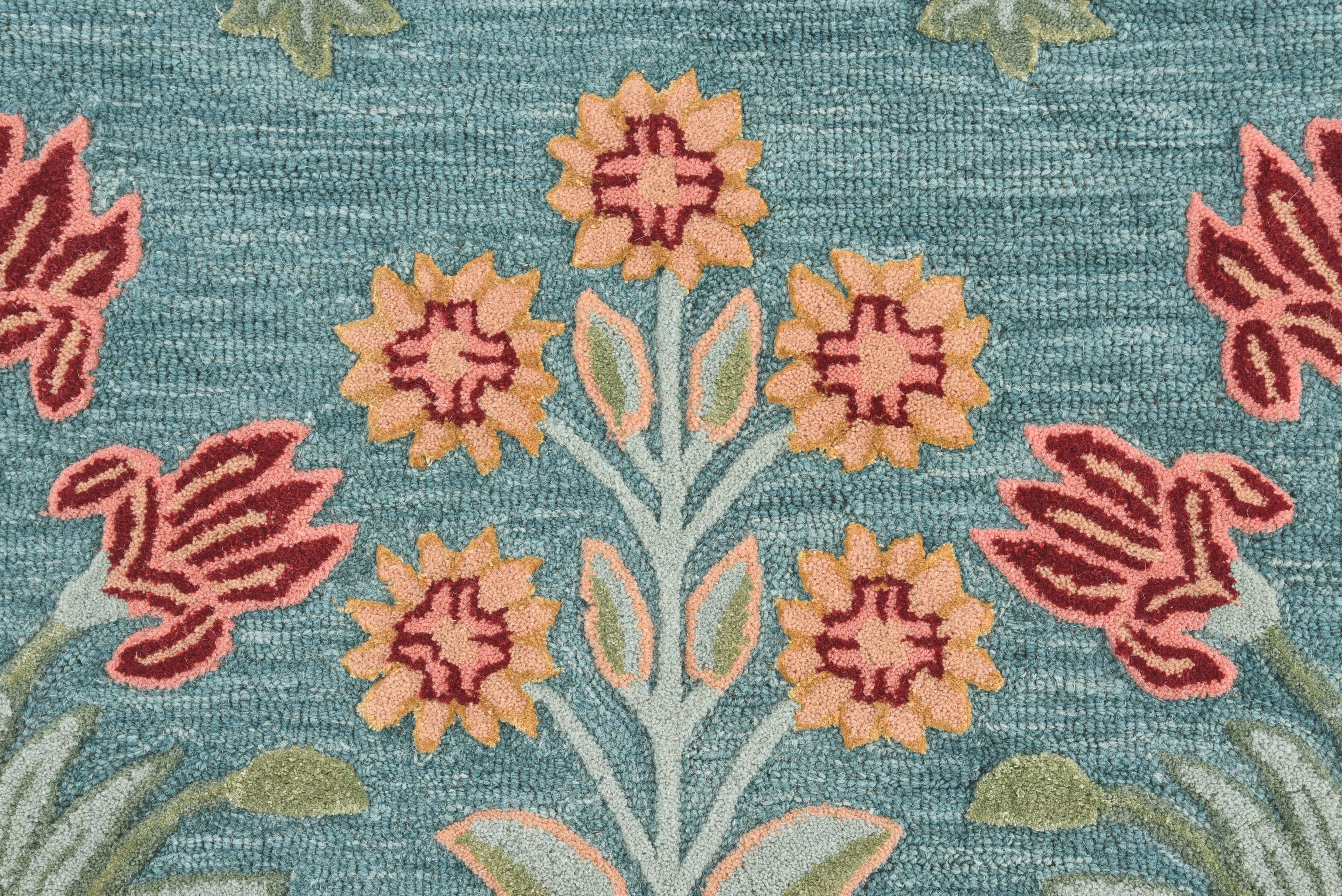 Refreshing Light Turquoise Hand Tufted Rugs – Premium Craftsmanship