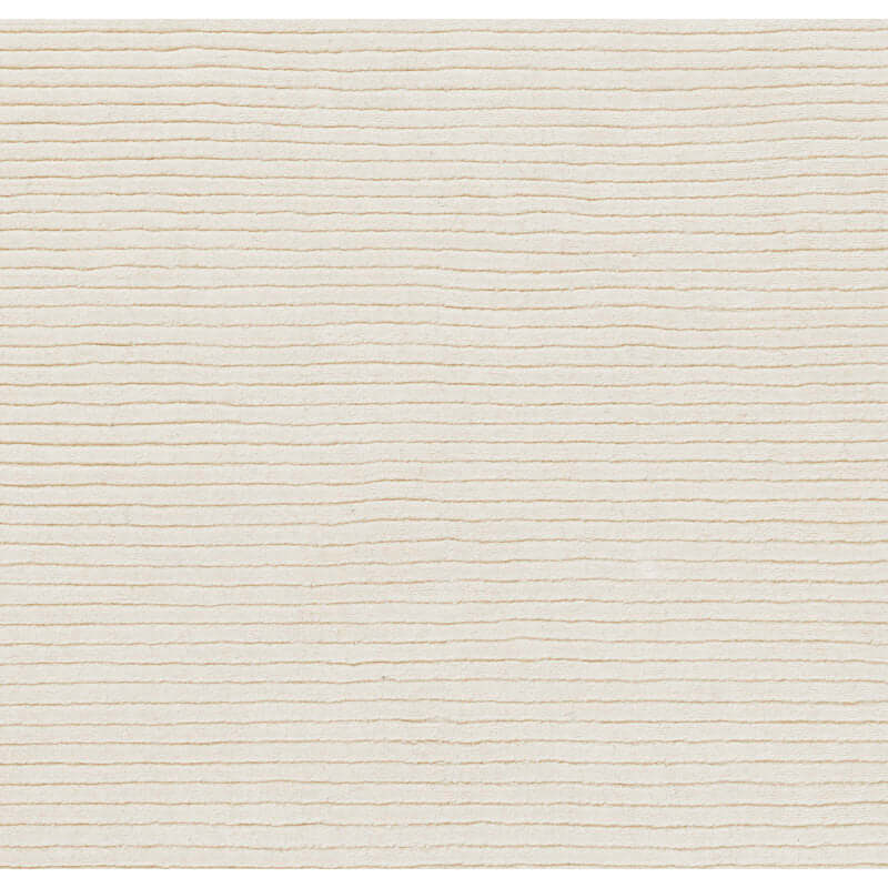 Elegant White Striped Hand Loom Rugs - Classic