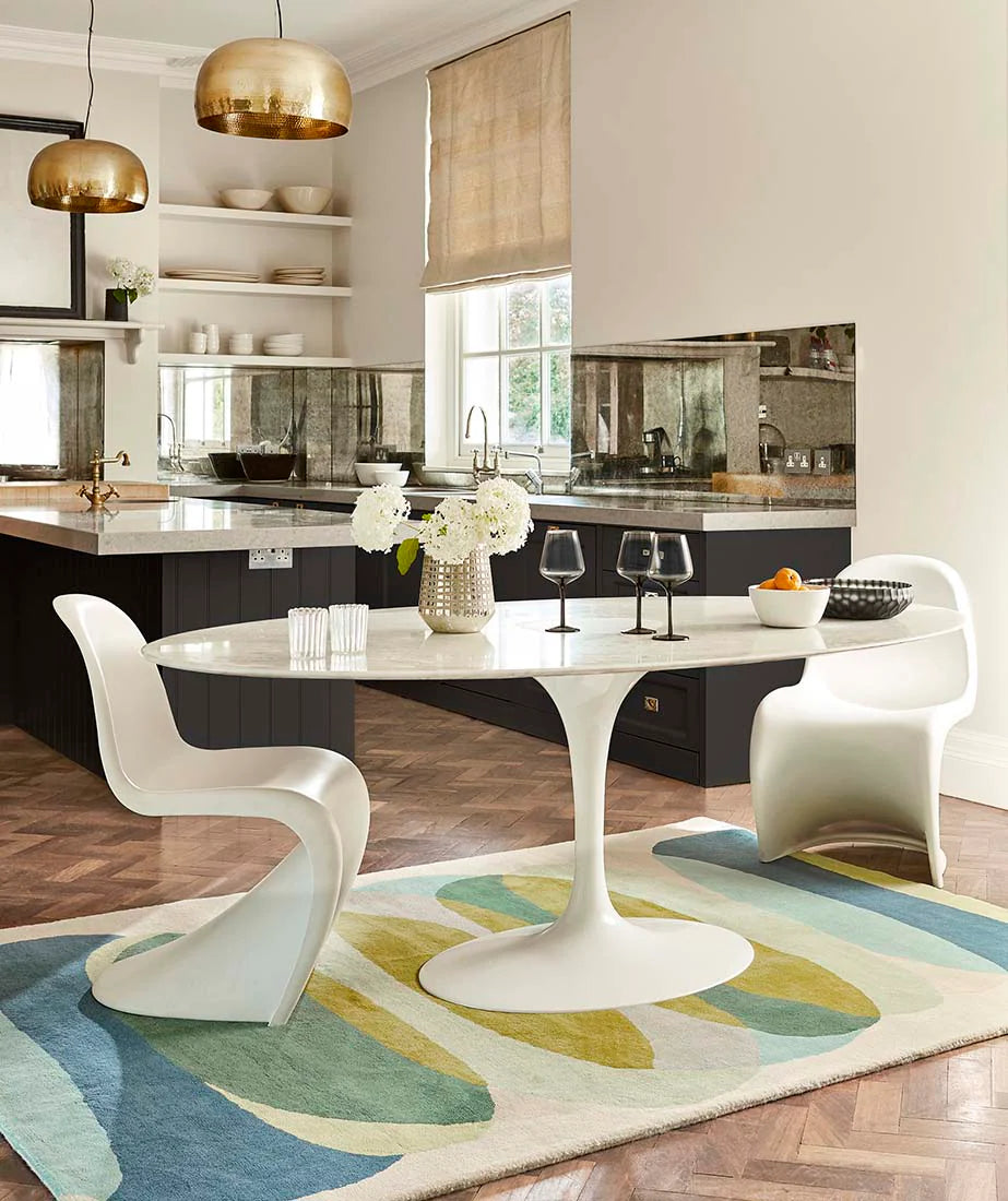 Harlequin Burst Hand-Tufted Rug: A Vibrant Touch of Modern Art
