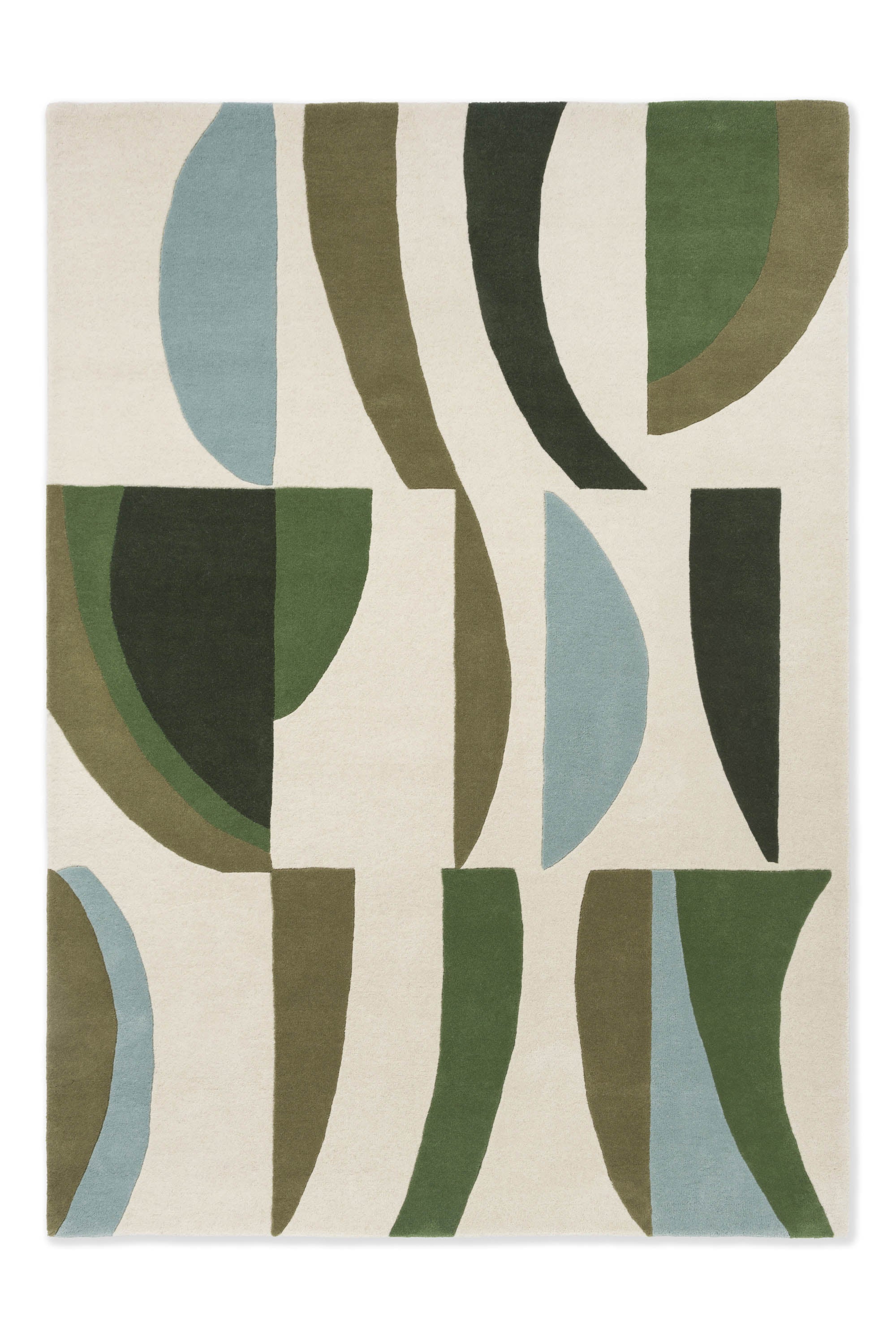 Organic Harmony Hand-Tufted Rug: A Celebration of Artistic Design