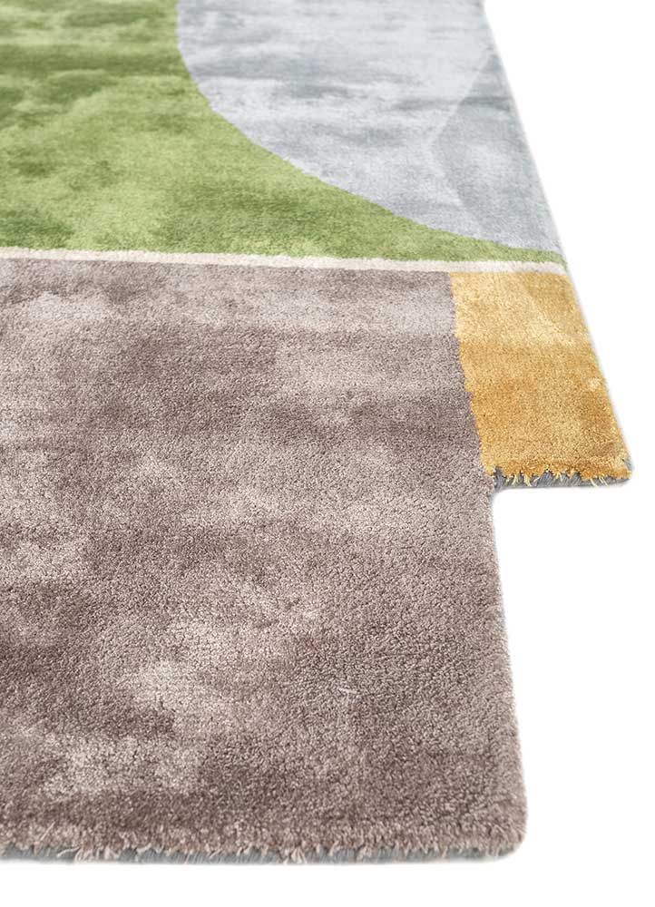 Sky/Medium Gray Hand Tufted Rugs