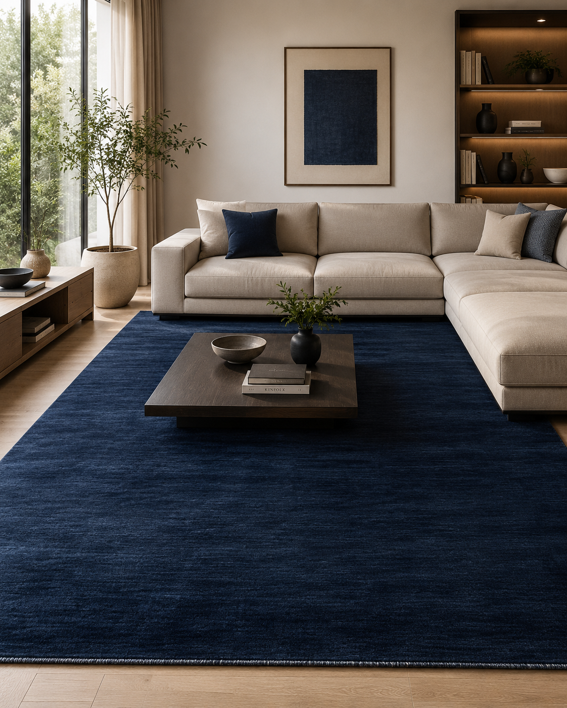 Midnight Hand-Tufted Wool Rug