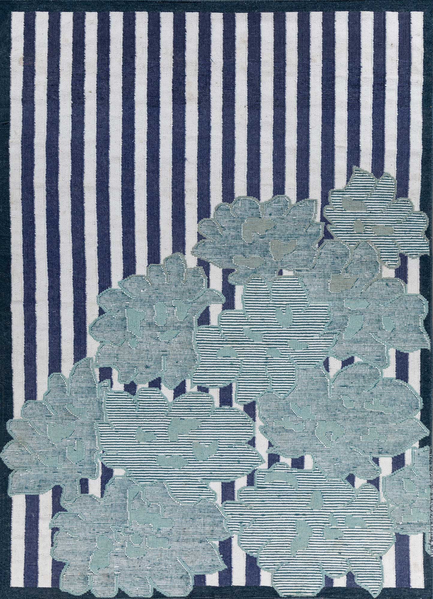 Deep navy flat weaves Rug