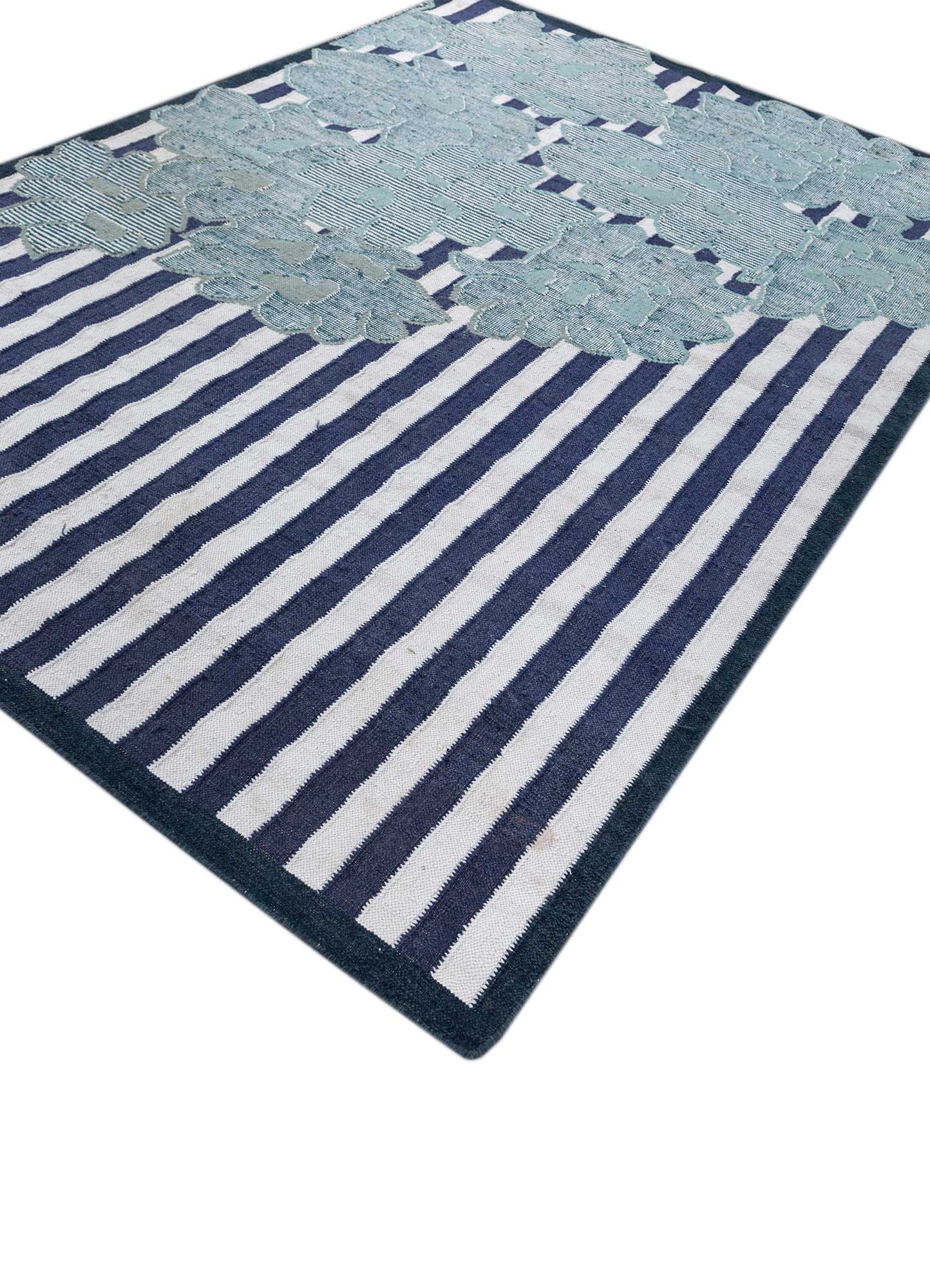 Deep navy flat weaves Rug