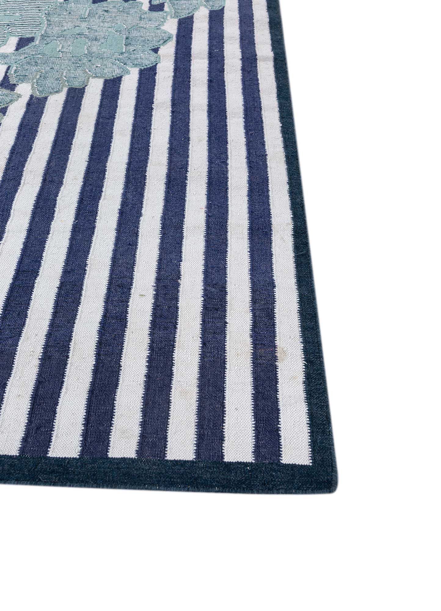 Deep navy flat weaves Rug