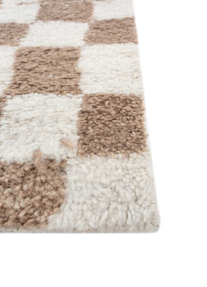 Undyed White/Undyed White Moroccan Rugs