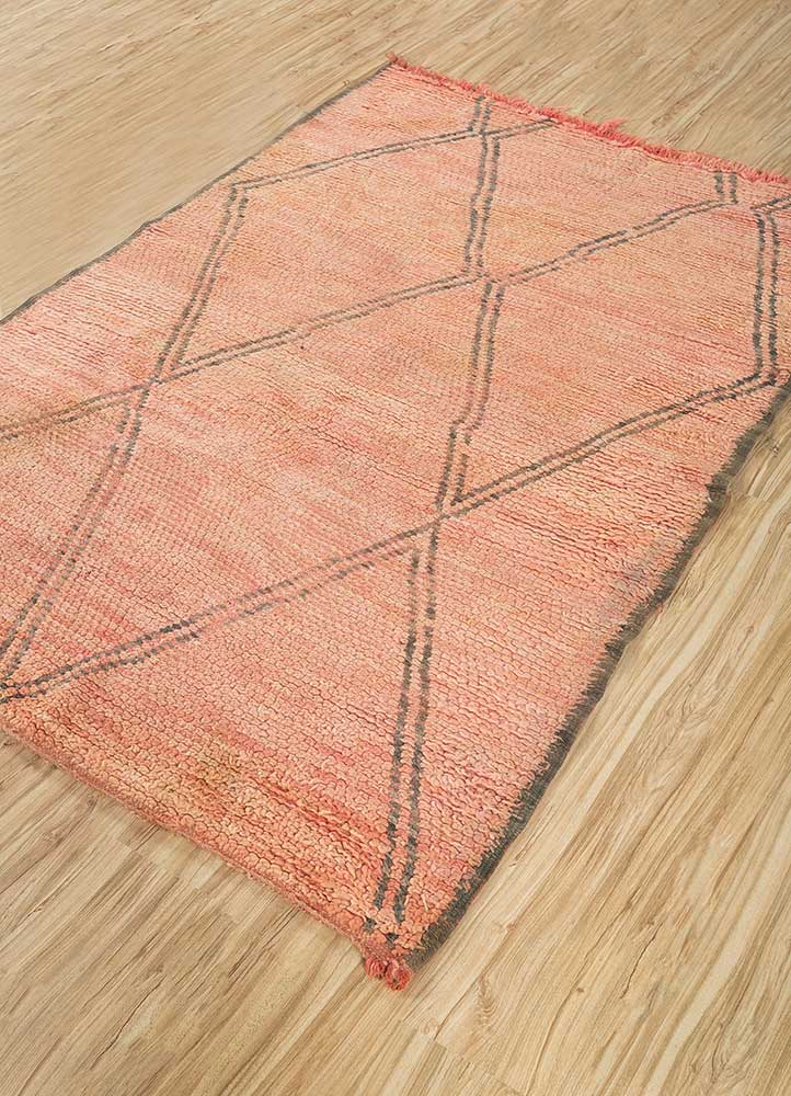 Orange Mandarin/Forest Green Moroccan Rugs